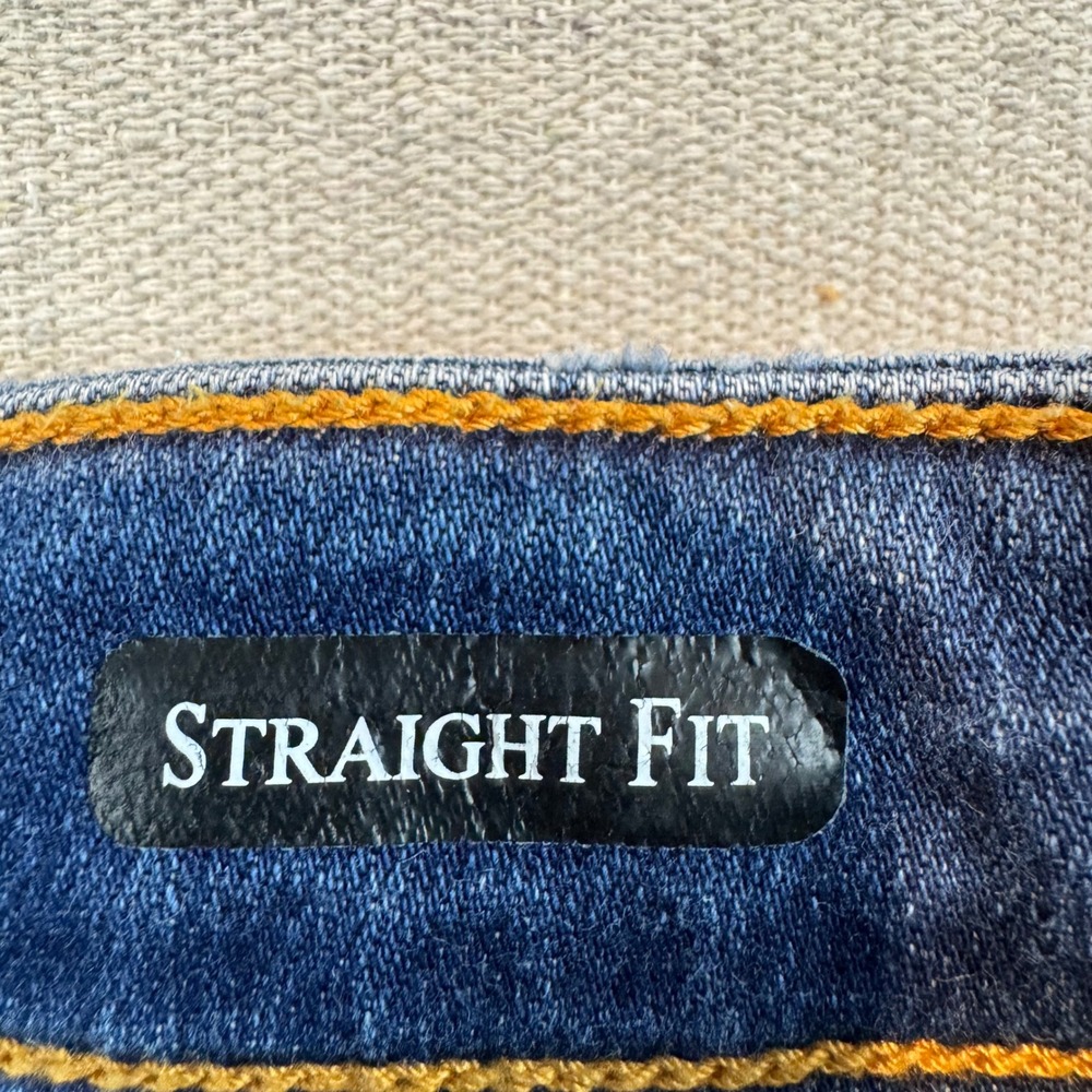 Judy Blue 15/32 Straight Fit Jeans Womens Blue Raw Hem High Rise JB82561DK - Picture 6 of 11